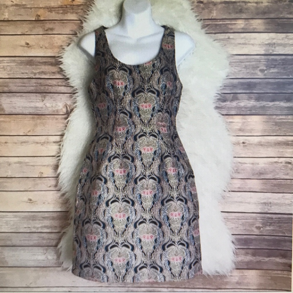 Jack by BB Dakota Brocade Tapestry dress